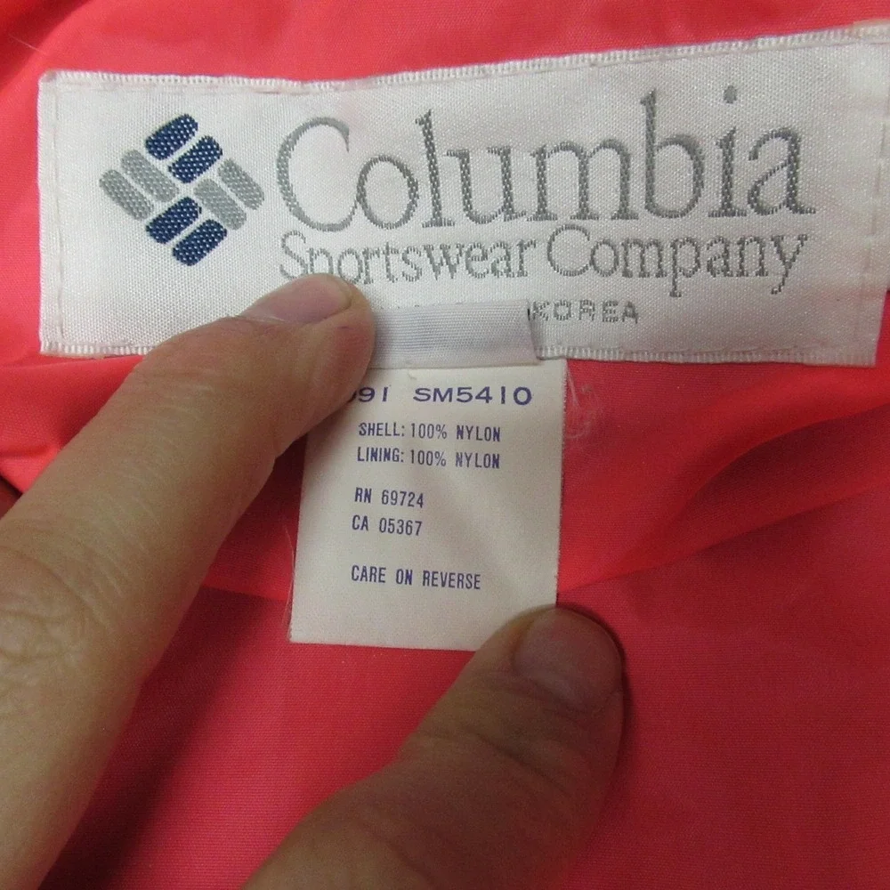 Columbia Ski Jacket Mens Large Black Whirlibird Radial Sleeve Full‎ Zip 90s VTG